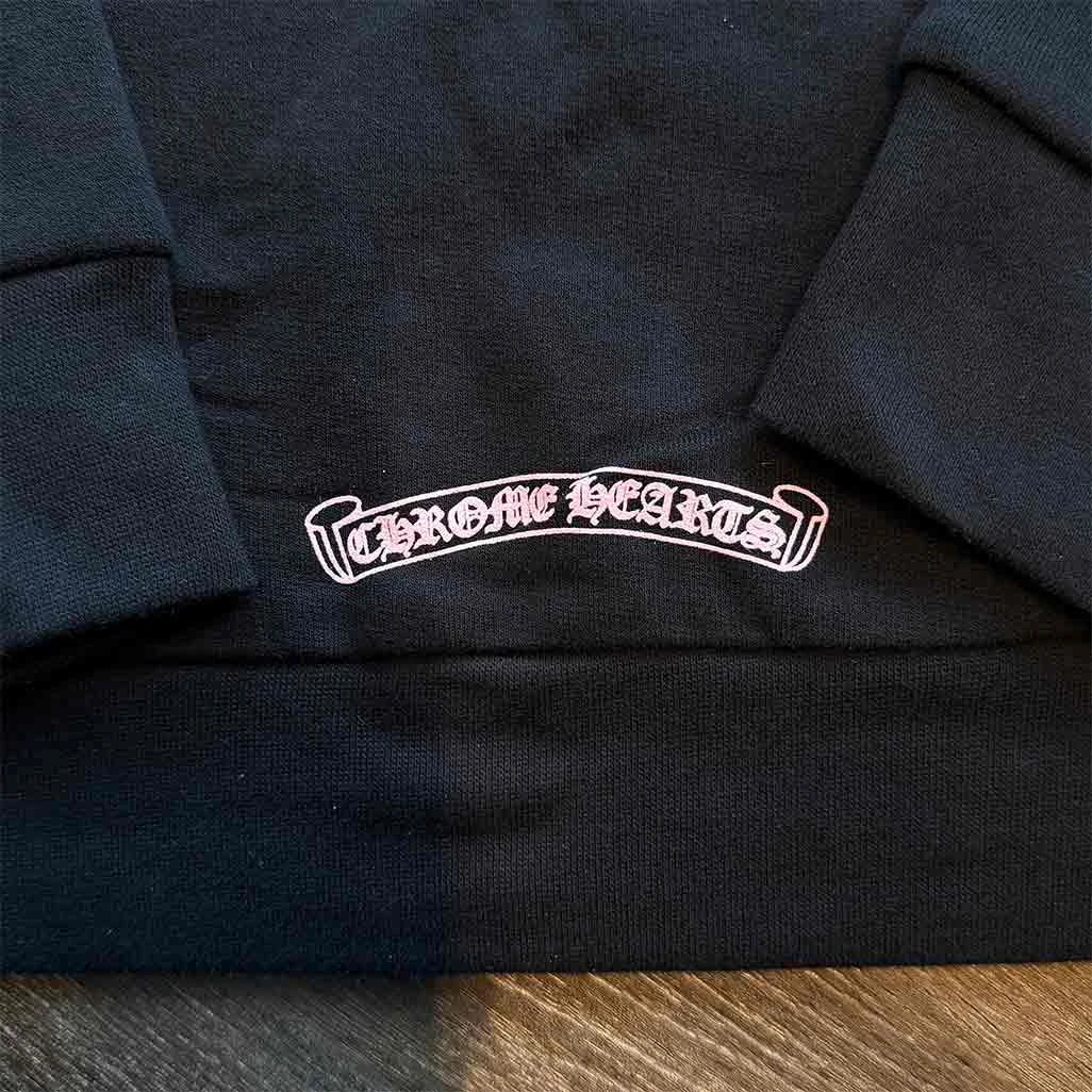 Chrome Hearts x Deadly Doll Full-Zip Hoodie Black Pink
