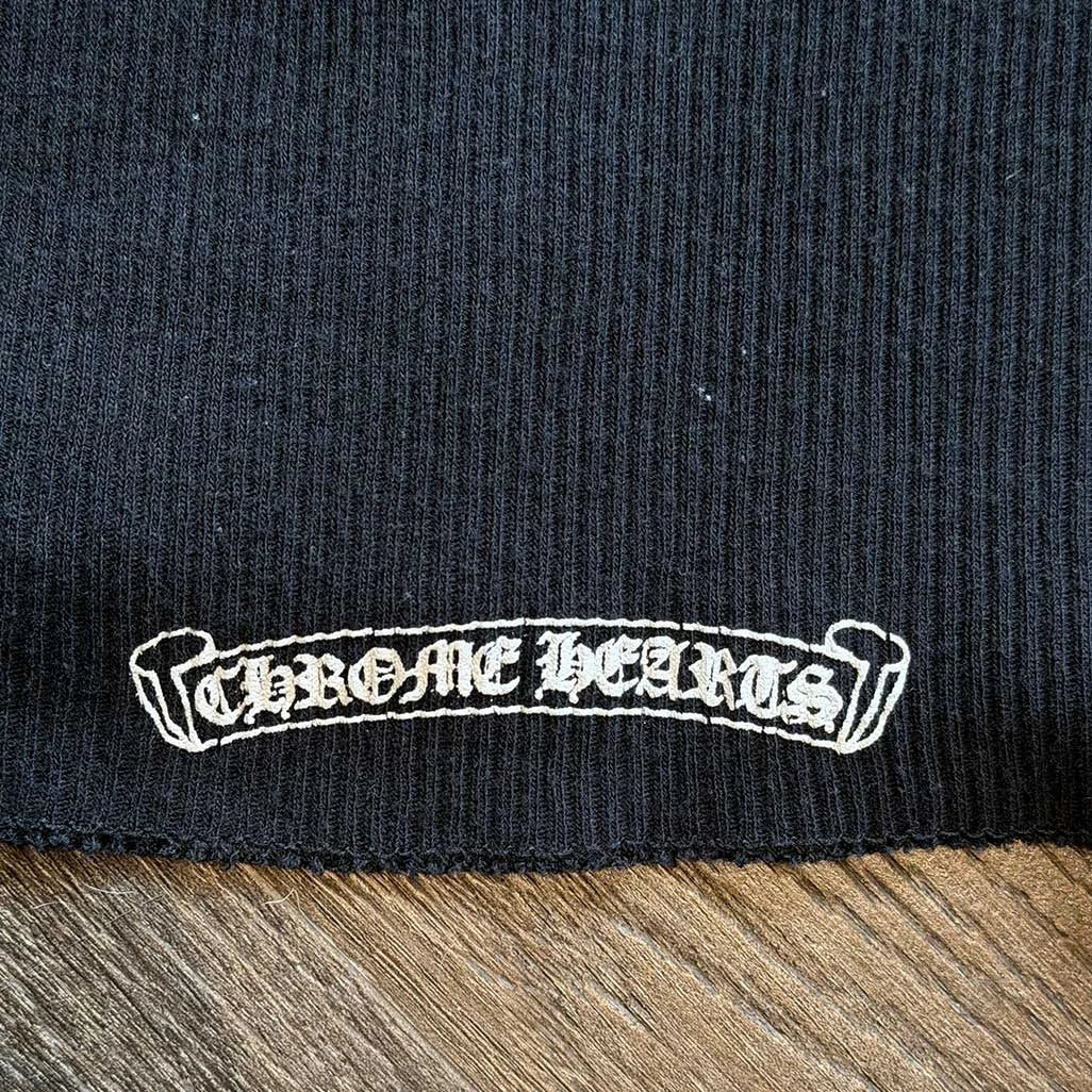 Chrome Hearts Rolling Stones Rib Tank Top Black Blue