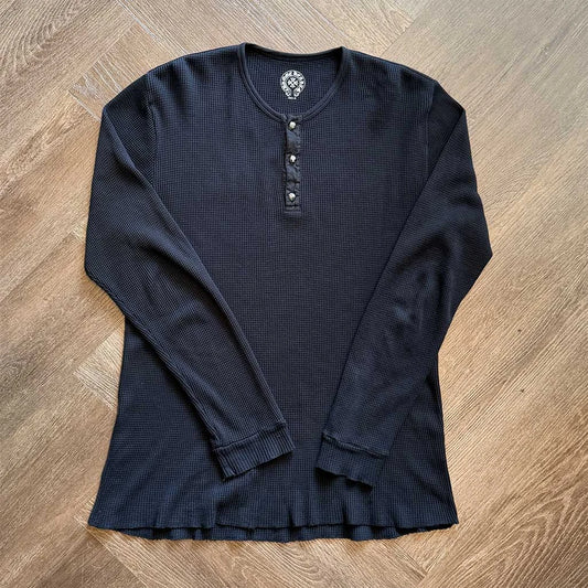 Chrome Hearts Waffle Scroll Black Long Sleeve Top