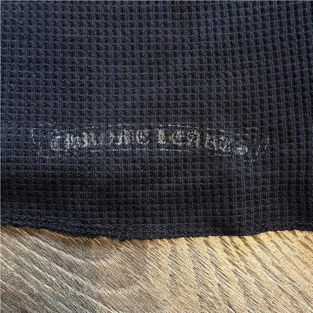 Chrome Hearts Waffle Scroll Black Long Sleeve Top