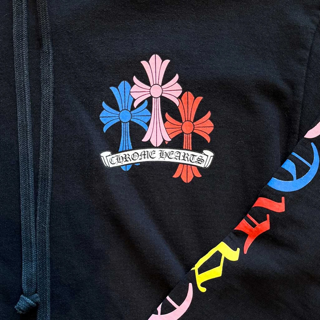 Chrome Hearts Multi Patch Pullover Black Hoodie