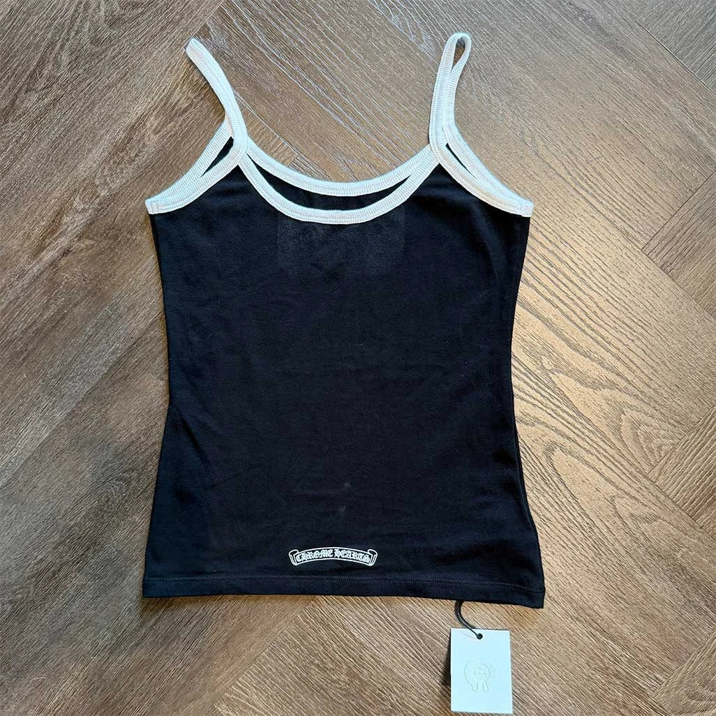 Chrome Hearts Black White Horseshoe Tank Top