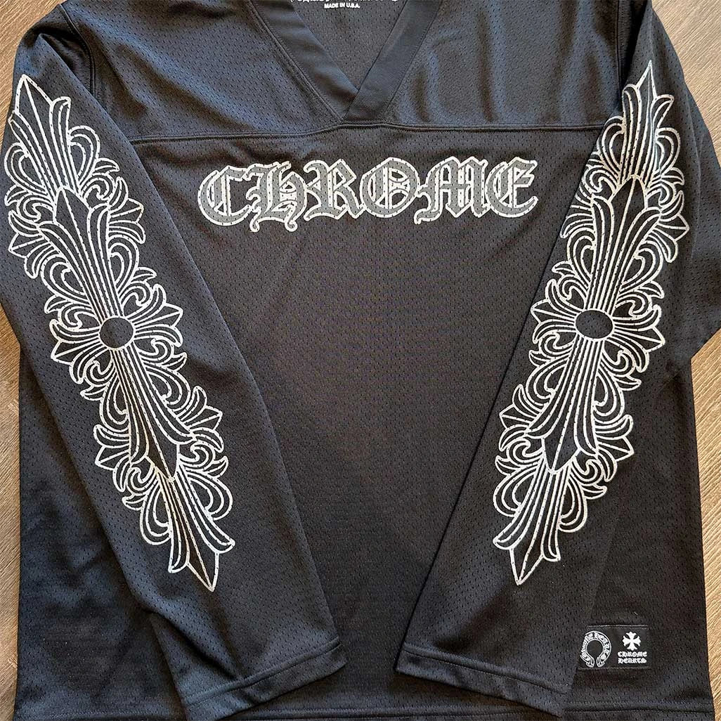 Chrome Hearts Floral Black Jersey