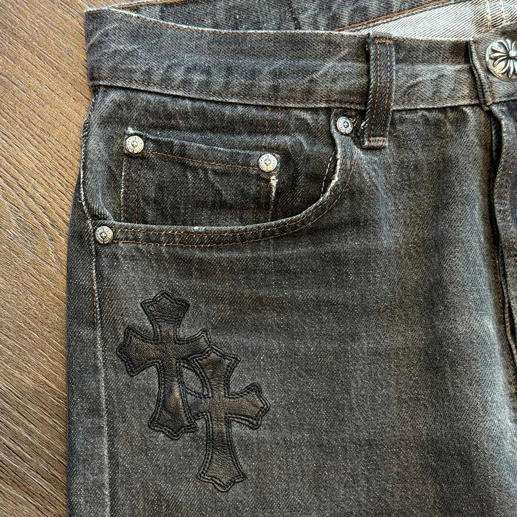 Chrome Hearts Grey Black Jeans 31