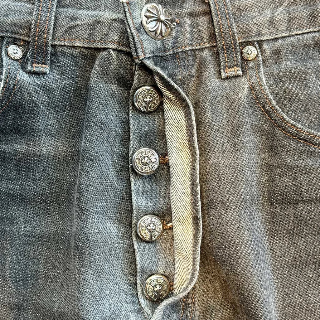 Chrome Hearts Grey Black Jeans 31