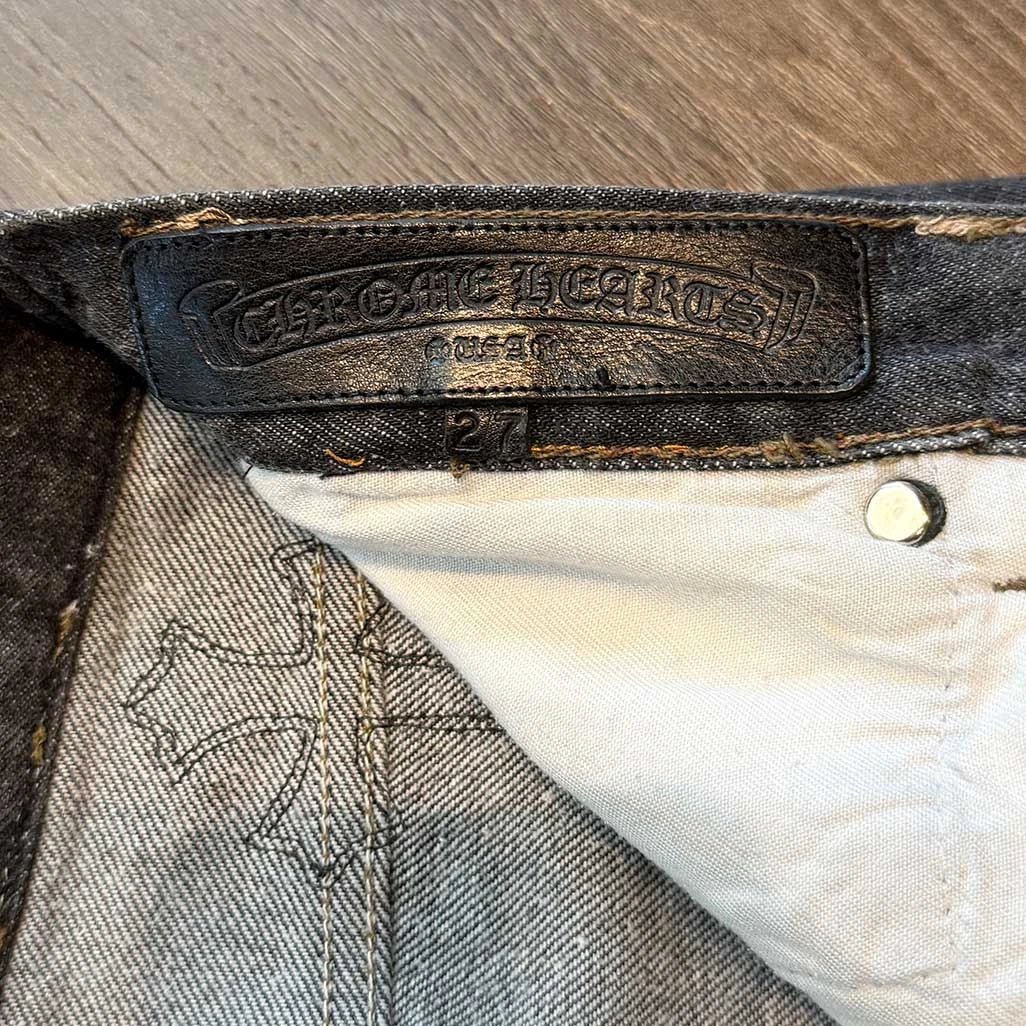 Chrome Hearts Grey Black Jeans 27