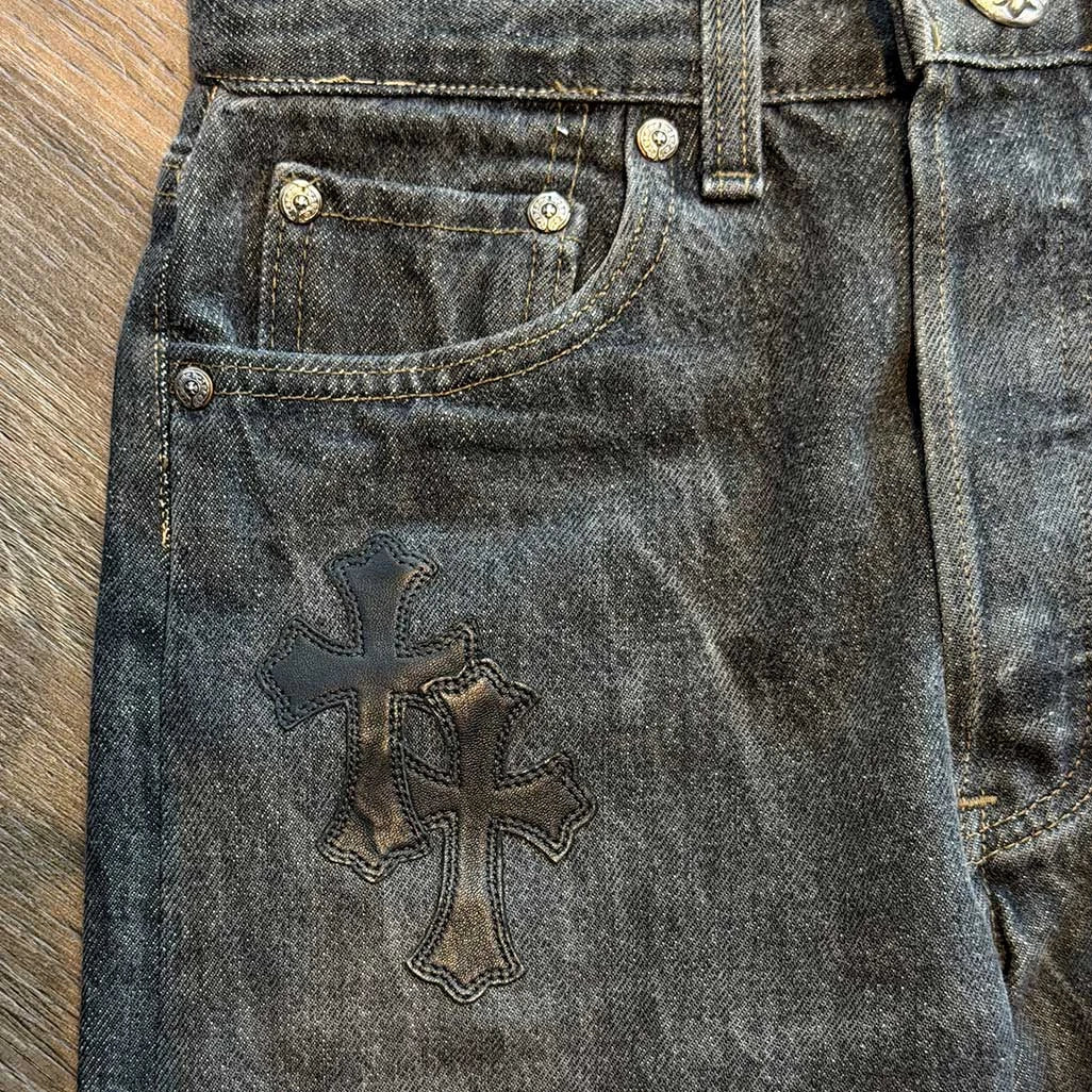 Chrome Hearts Grey Black Jeans 27