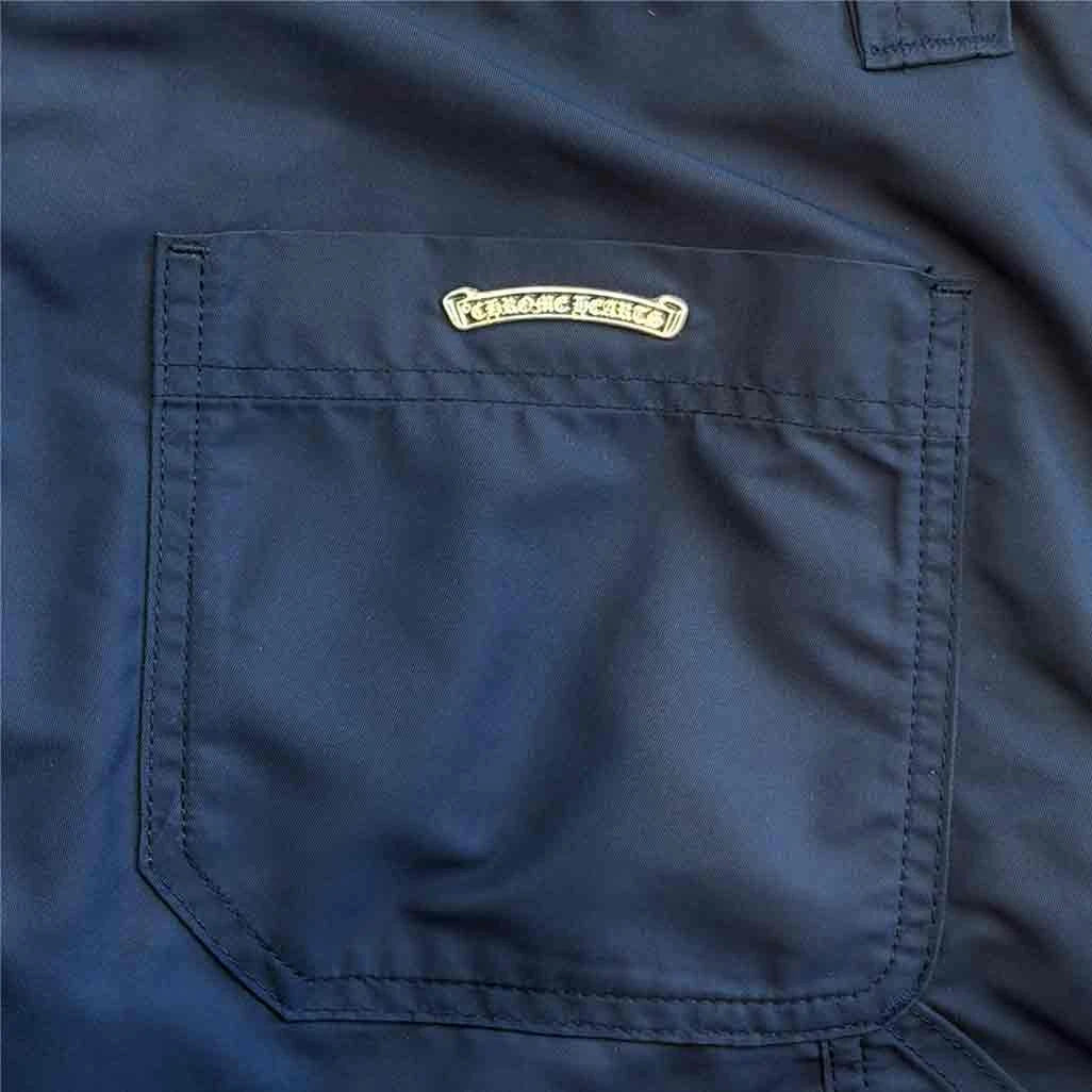 Chrome Hearts Leather Double Knee Nylon Carpenter Pants