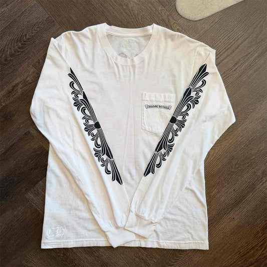 Chrome Hearts Floral Eye Chart Dagger Longsleeve T-shirt