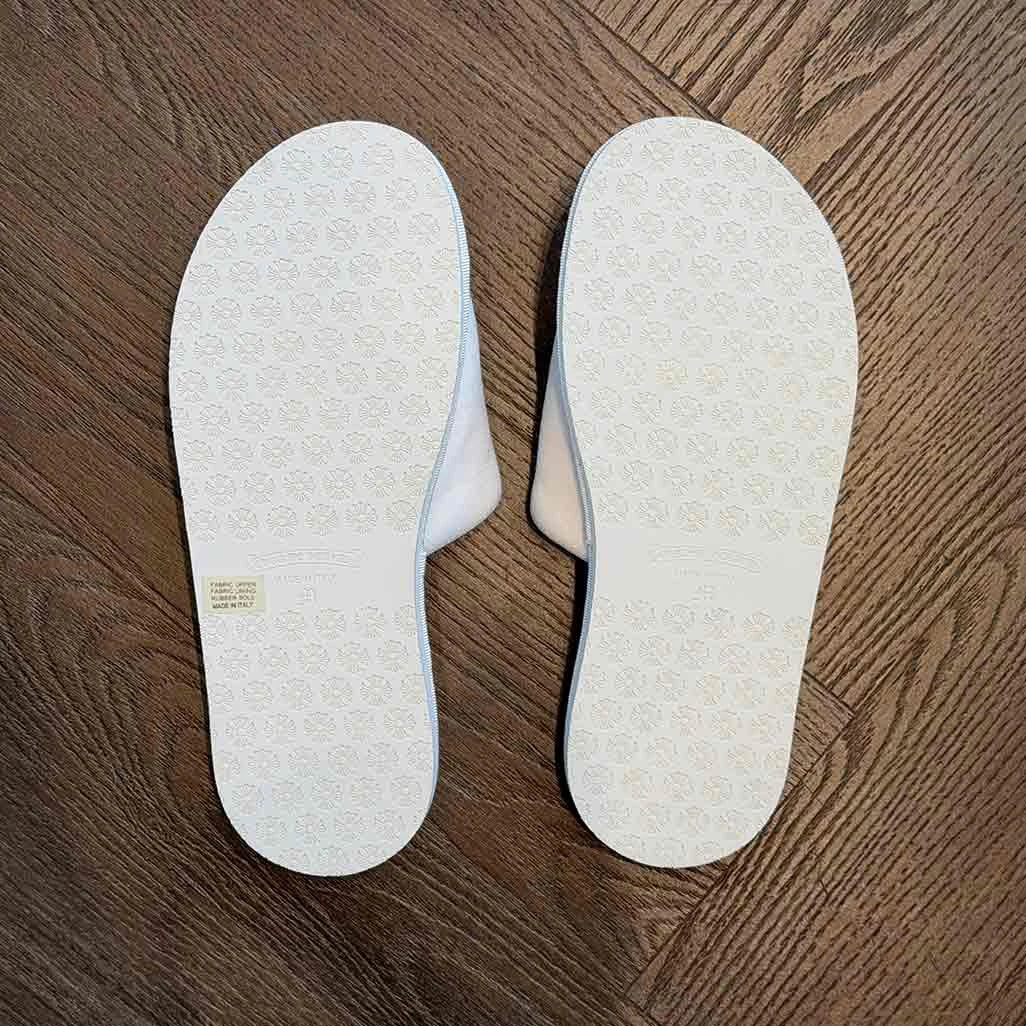 Chrome Hearts Hotel Slipper White Black