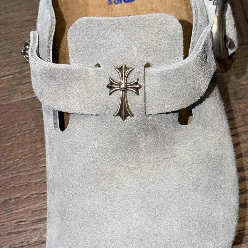 Chrome Hearts Birkenstocks Blue with Dagger