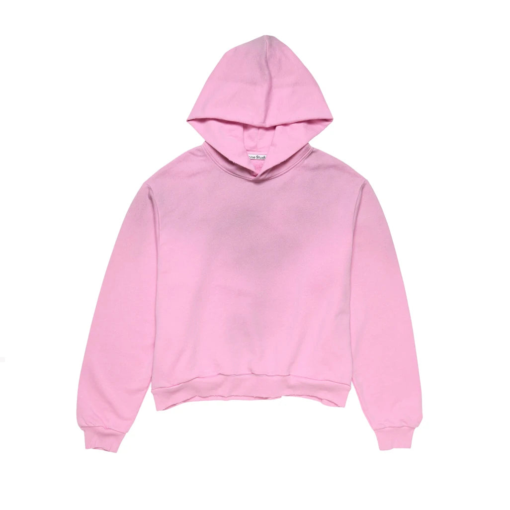 Acne Studios Fleece Logo Hooded Sweater Stockholm 1996 Cotton Candy Pink