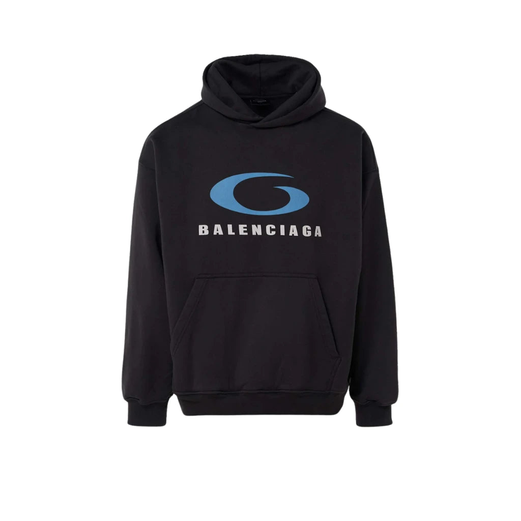 Balenciaga Loop Sports Icon Hoodie Black