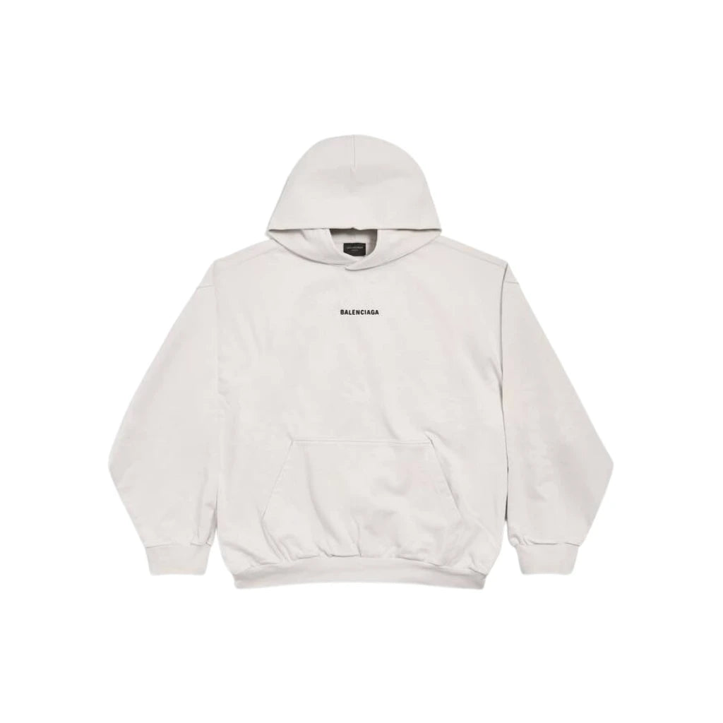 Balenciaga 'New Balenciaga' Back Medium Fit Hoodie Off-White