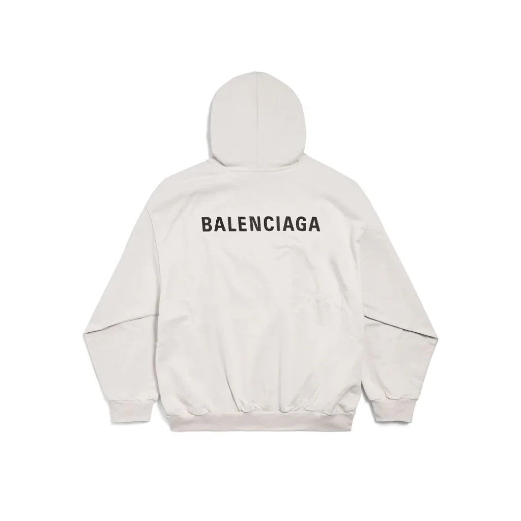 Balenciaga 'New Balenciaga' Back Medium Fit Hoodie Off-White