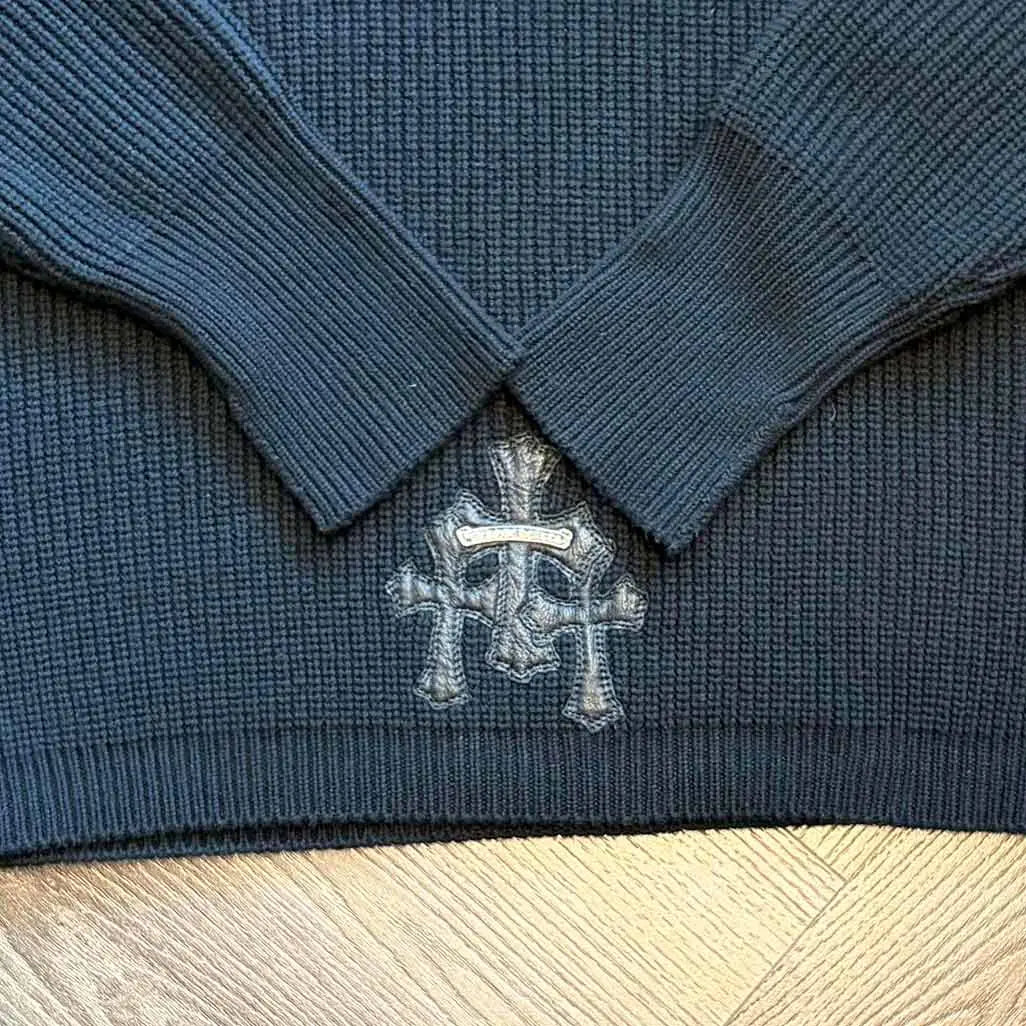 Chrome Hearts Cashmere Cross Patch Sweater