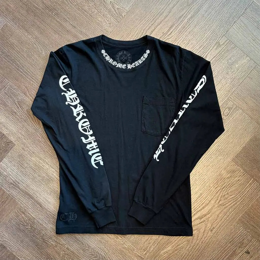 Chrome Hearts Neck Logo Long-Sleeve T-Shirt