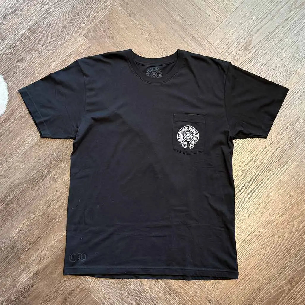Chrome Hearts Horseshoe Logo Pocket T-Shirt 'Black'
