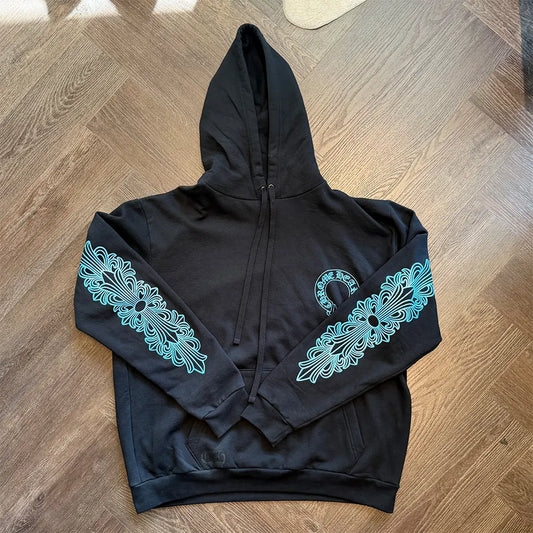 Chrome Hearts Glitter Print Friends and Family Hoodie