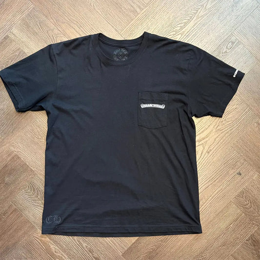 Chrome Hearts Scroll Logo T-Shirt 'Black'