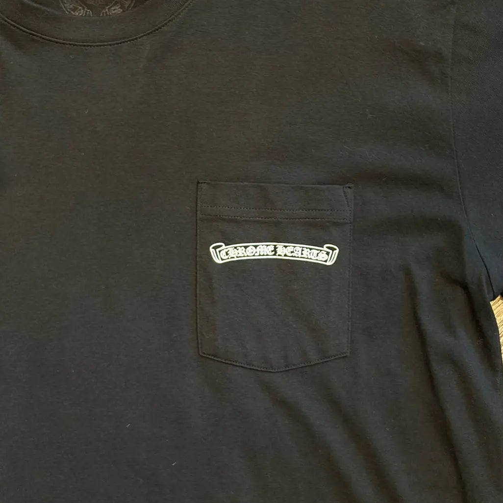 Chrome Hearts Scroll Logo T-Shirt 'Black'