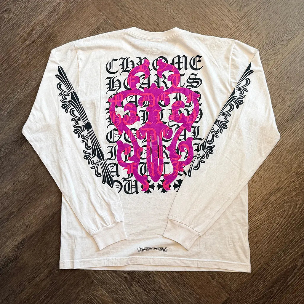 Chrome Hearts Eye Chart Dagger Longsleeve T-shirt