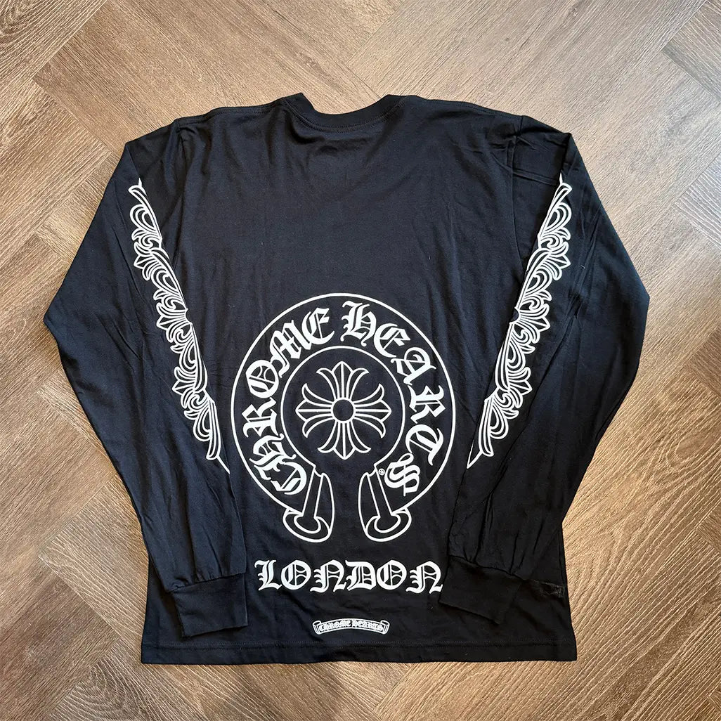 Chrome Hearts London Exclusive Horseshoe Logo LongSleeve Tee