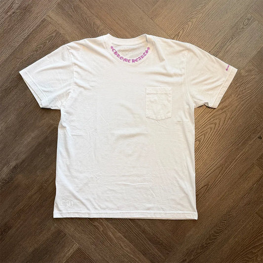 Chrome Hearts Neck Logo T-Shirt purple