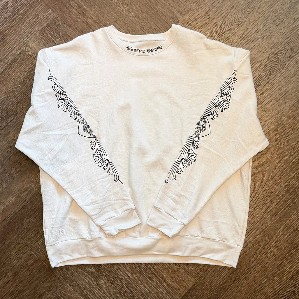 Chrome Hearts Love You Crewneck Sweatshirt