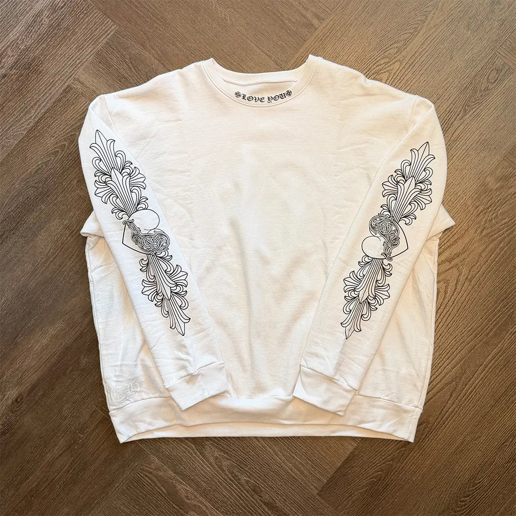 Chrome Hearts Love You Crewneck Sweatshirt