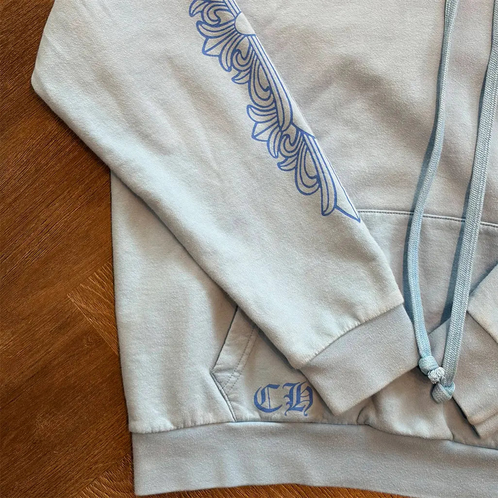 Chrome Hearts Miami Exclusive Horseshoe Hoodie 'Baby Blue'