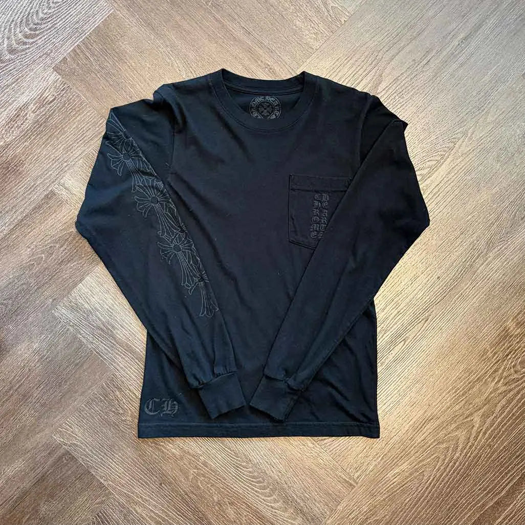 Chrome Hearts Miami Vertical Cemetery Cross Black