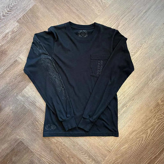 Chrome Hearts Miami Vertical Cemetery Cross Black
