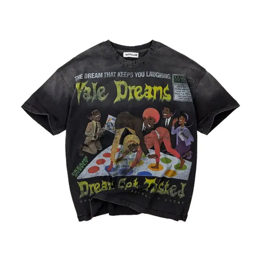 Vale Forever Twister Graphic T-Shirt - Washed Black