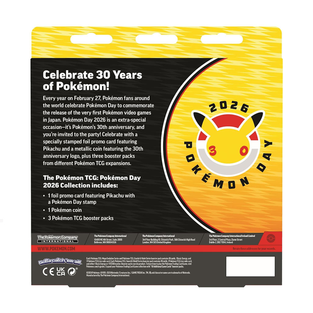 2026 Pokémon Day Pikachu Collection (30th Anniversary)
