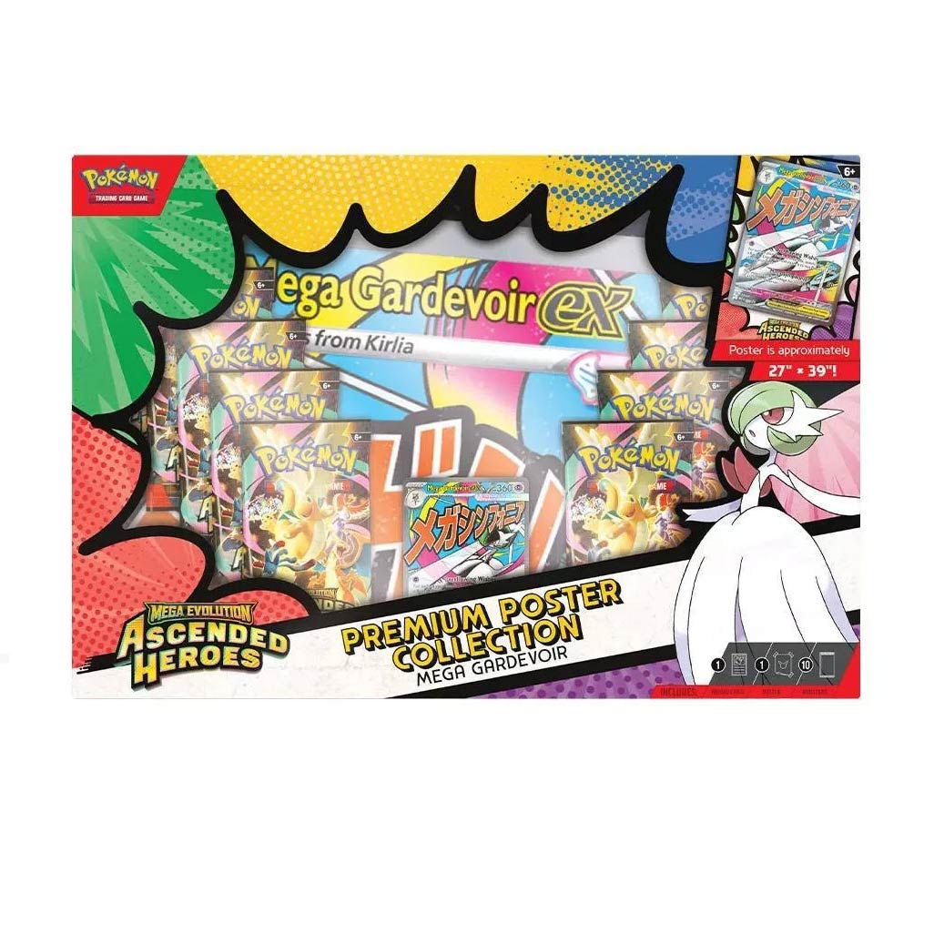 2026 Pokémon Mega Evolution Ascended Heroes Mega Gardevoir Premium Poster Collection