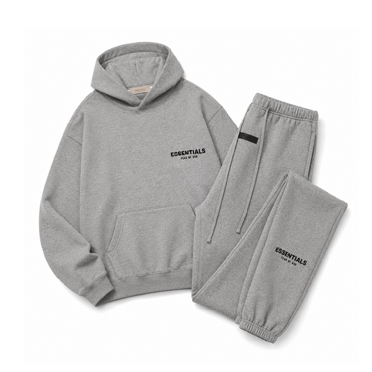 Fear of God Essentials Dark Oatmeal Hoodie & Sweatpant Set
