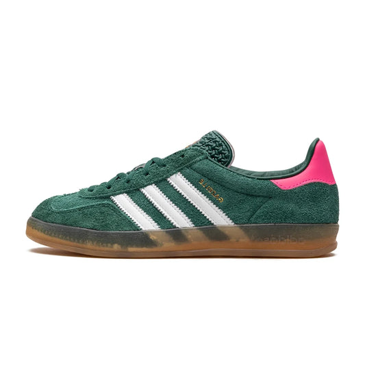 Adidas Gazelle Indoor Collegiate Green Lucid Pink (Women's)