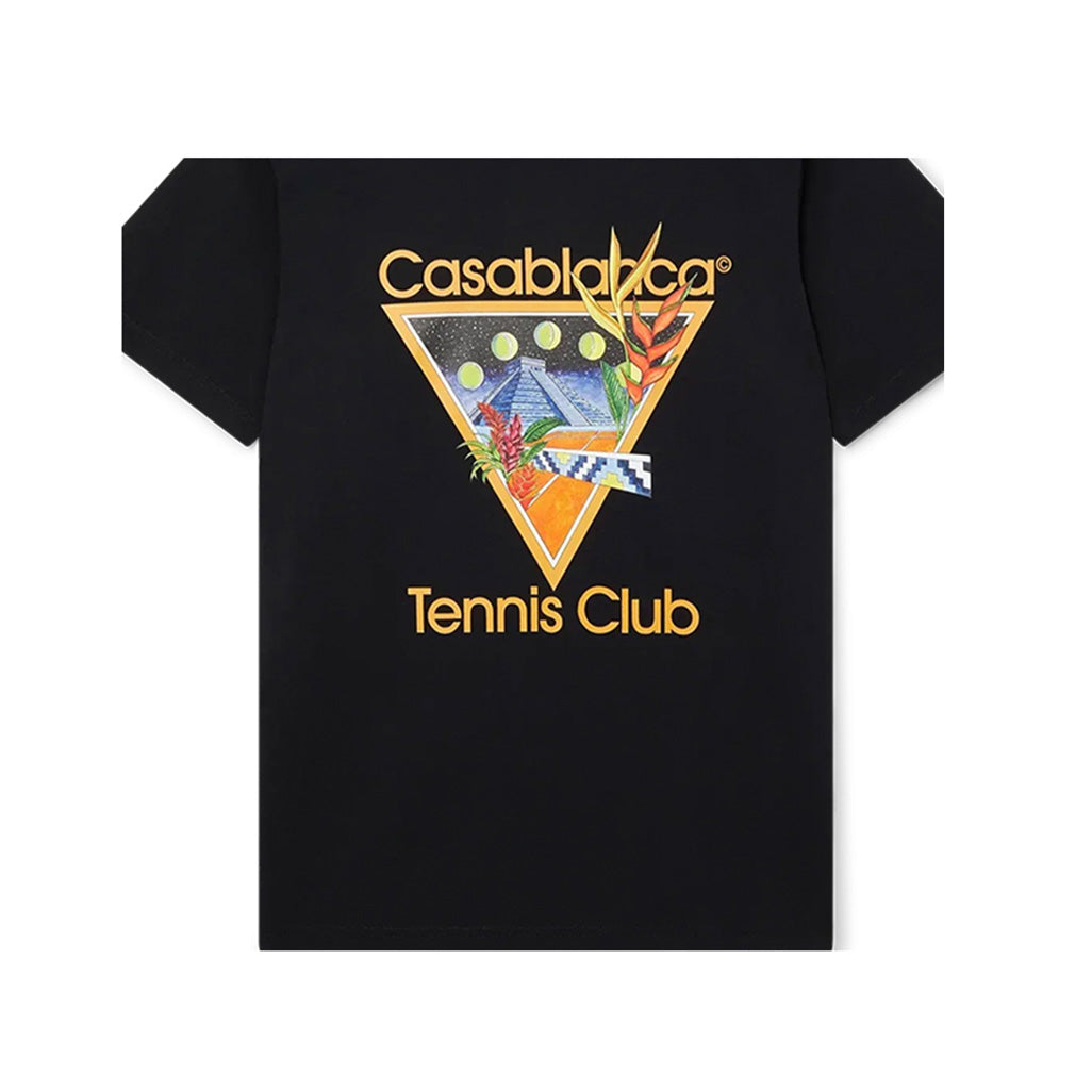 Casablanca T Shirt Tennis Club Icon Black