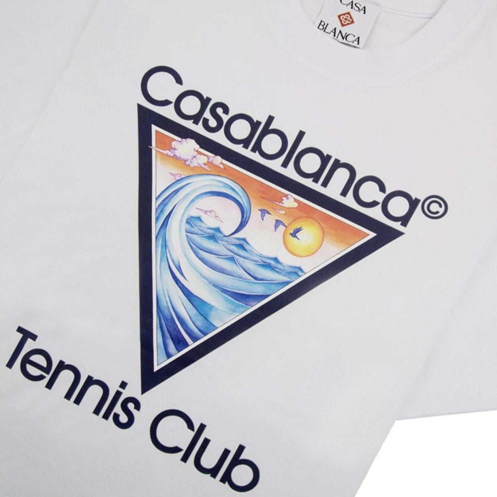 Casablanca Tennis Club Icon Printed T-shirt White