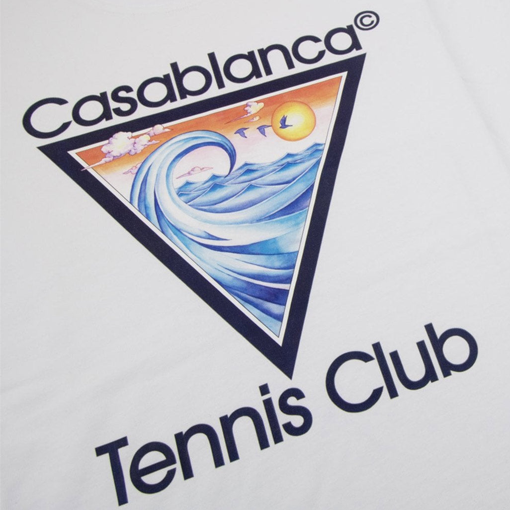 Casablanca Tennis Club Icon Printed T-shirt White
