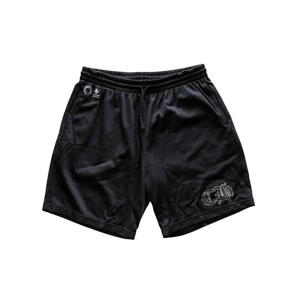 Chrome Hearts Black Mesh Jersey Shorts