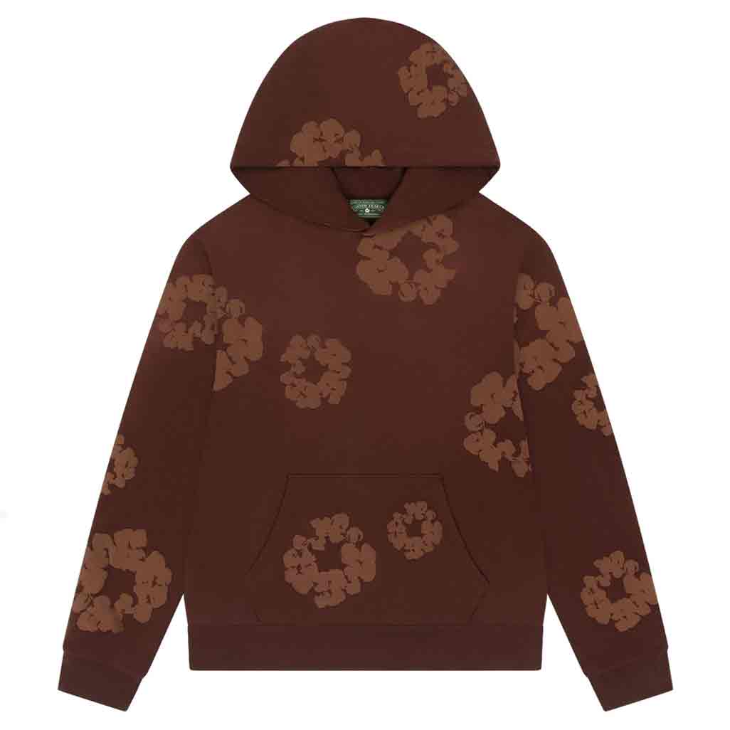 Denim Tears Mono Cotton Wreath Hoodie Brown