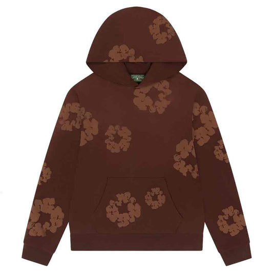 Denim Tears Mono Cotton Wreath Hoodie Brown