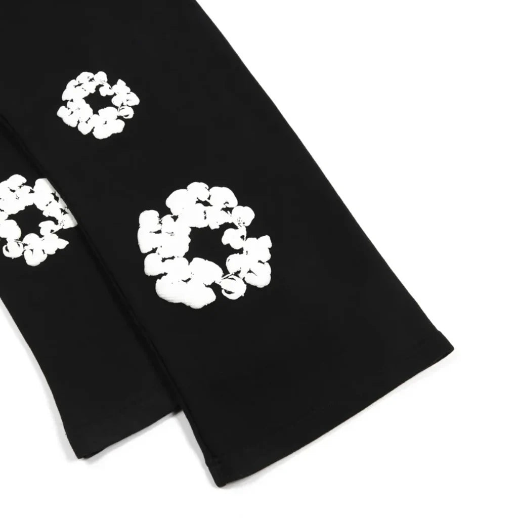 Denim Tears Cotton Wreath Sweatpants Black