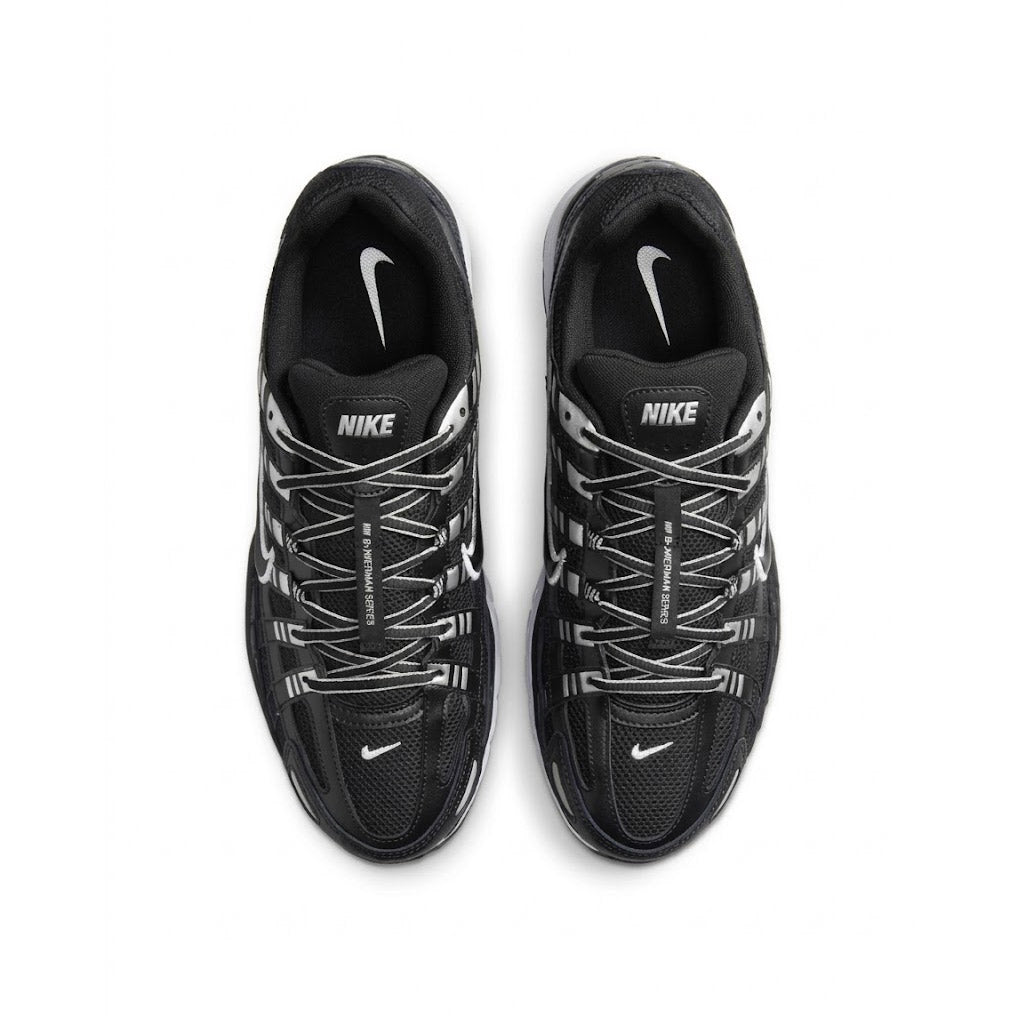 Nike P-6000 Black White Metallic Silver