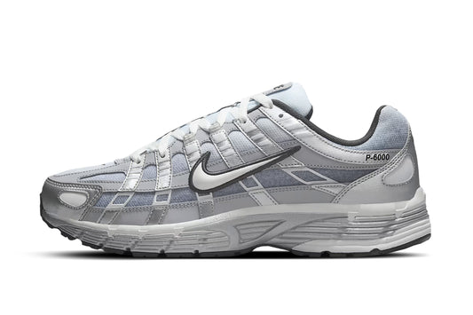 Nike P-6000 Metallic Silver Summit White-Wolf Grey
