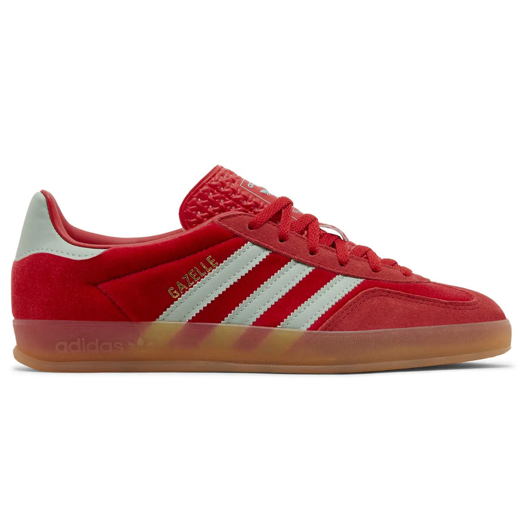 adidas Gazelle Indoor Better Scarlet Green Velvet Women - 3