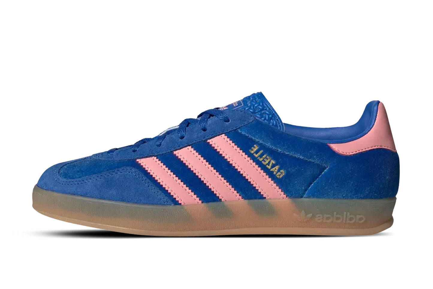 adidas Gazelle Indoor Blue Semi Pink Velvet Women - 1