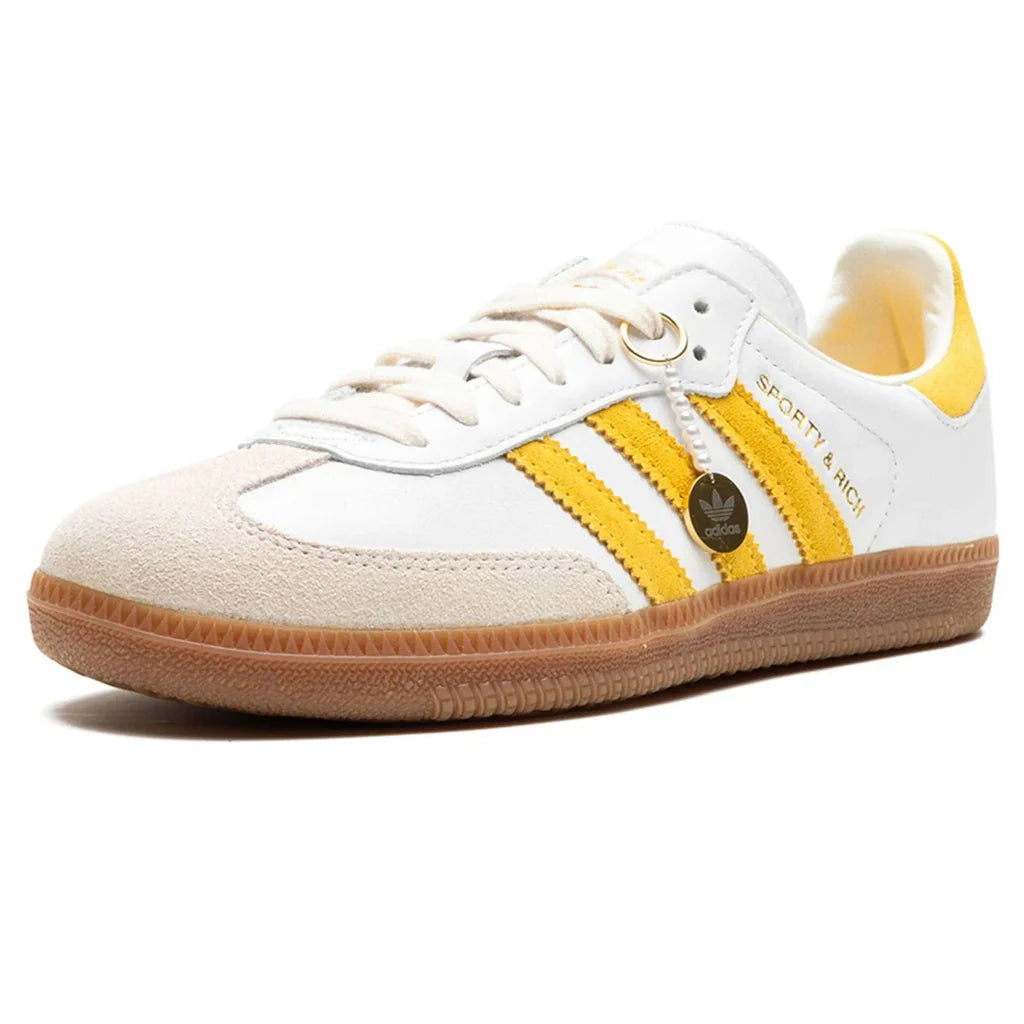 adidas Samba Sporty & Rich White Bold Gold Women - 4